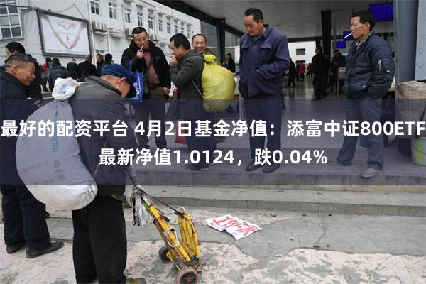 最好的配资平台 4月2日基金净值：添富中证800ETF最新净值1.0124，跌0.04%